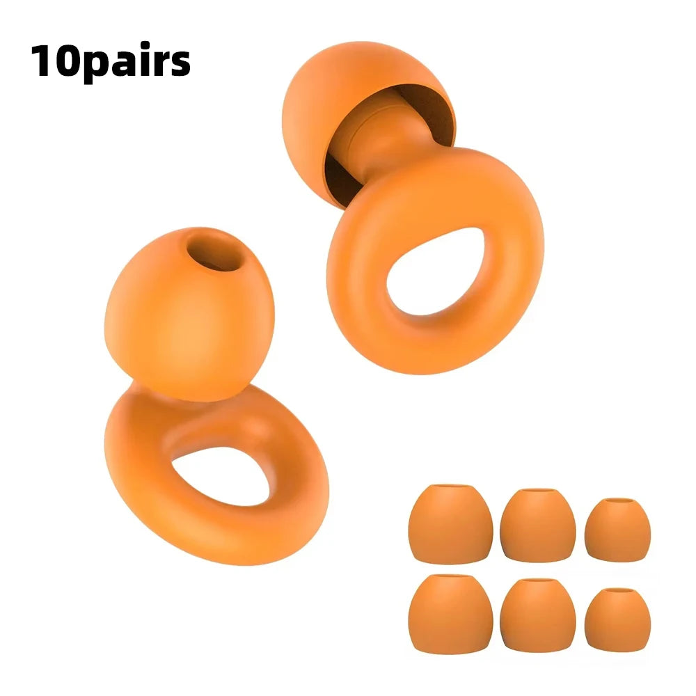 Silicone Earplugs for Swimming Sleep Noise Cancel Noise Reduction-Soundproof Reduce Disturbances -Quality Earplugs