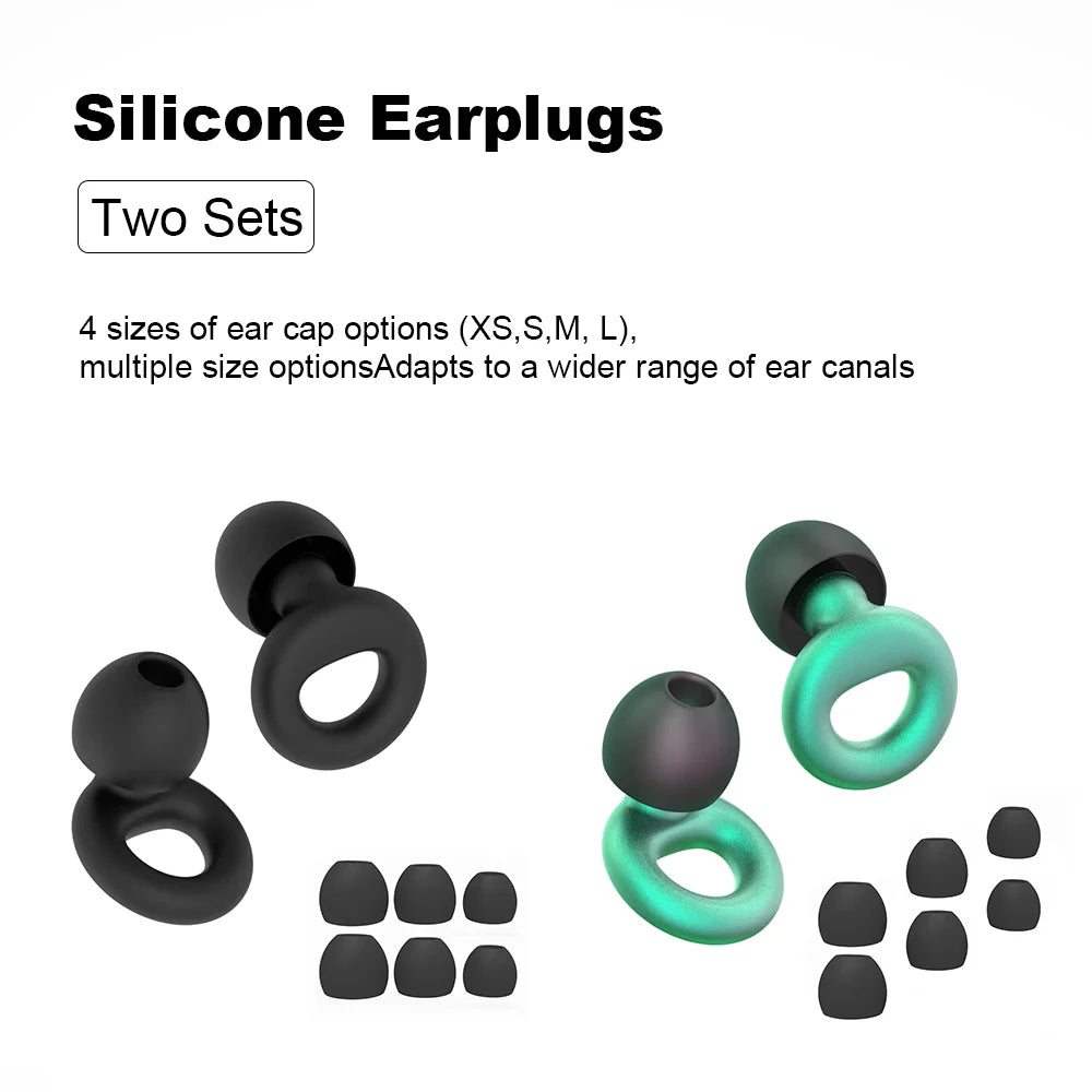 Silicone Earplugs for Swimming Sleep Noise Cancel Noise Reduction-Soundproof Reduce Disturbances -Quality Earplugs