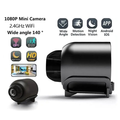 New X5Mini Night Vision 1080P Wireless Surveillance Camera Lightweight Clear Portable Motion Detection Premium Quality