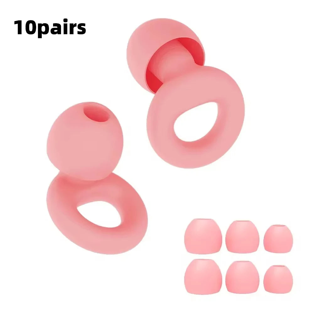 Silicone Earplugs for Swimming Sleep Noise Cancel Noise Reduction-Soundproof Reduce Disturbances -Quality Earplugs