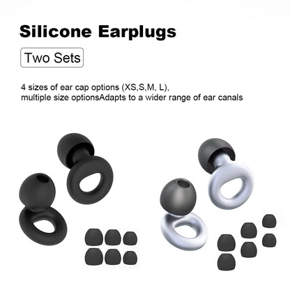 Silicone Earplugs for Swimming Sleep Noise Cancel Noise Reduction-Soundproof Reduce Disturbances -Quality Earplugs