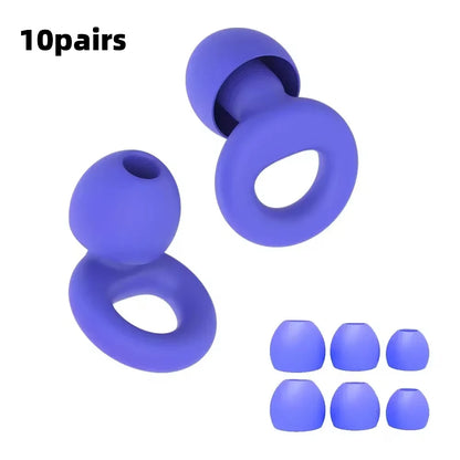 Silicone Earplugs for Swimming Sleep Noise Cancel Noise Reduction-Soundproof Reduce Disturbances -Quality Earplugs