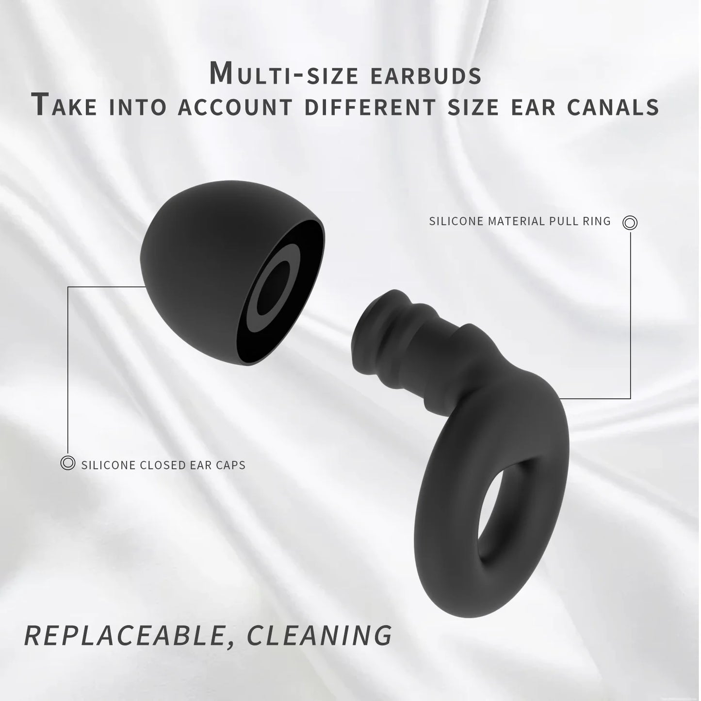 Silicone Earplugs for Swimming Sleep Noise Cancel Noise Reduction-Soundproof Reduce Disturbances -Quality Earplugs