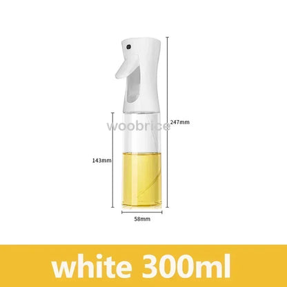 200/300/500mlOil Spray Plastic Household Kitchen Oil Spray Bottle Or Oil Brush Nebulizing Mist Filling Cooking Dual Use BBQ