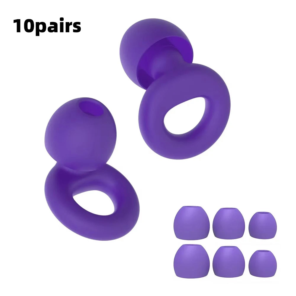 Silicone Earplugs for Swimming Sleep Noise Cancel Noise Reduction-Soundproof Reduce Disturbances -Quality Earplugs