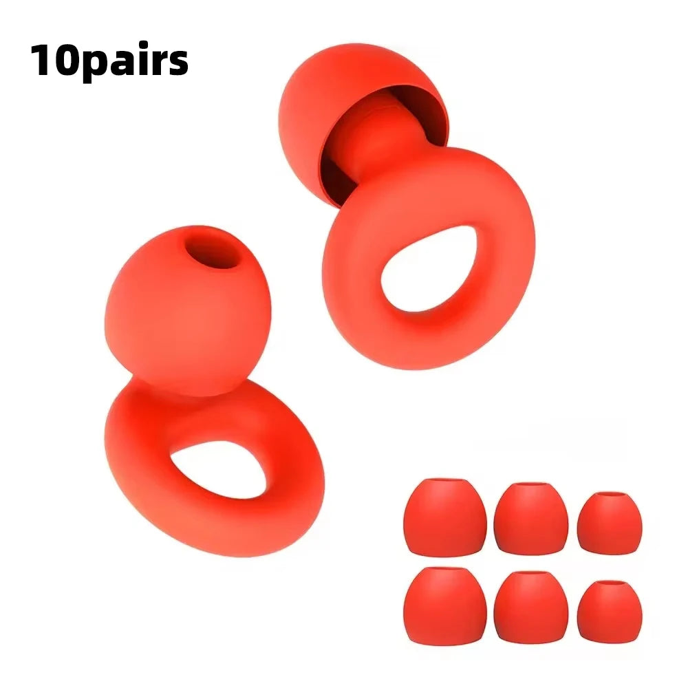 Silicone Earplugs for Swimming Sleep Noise Cancel Noise Reduction-Soundproof Reduce Disturbances -Quality Earplugs